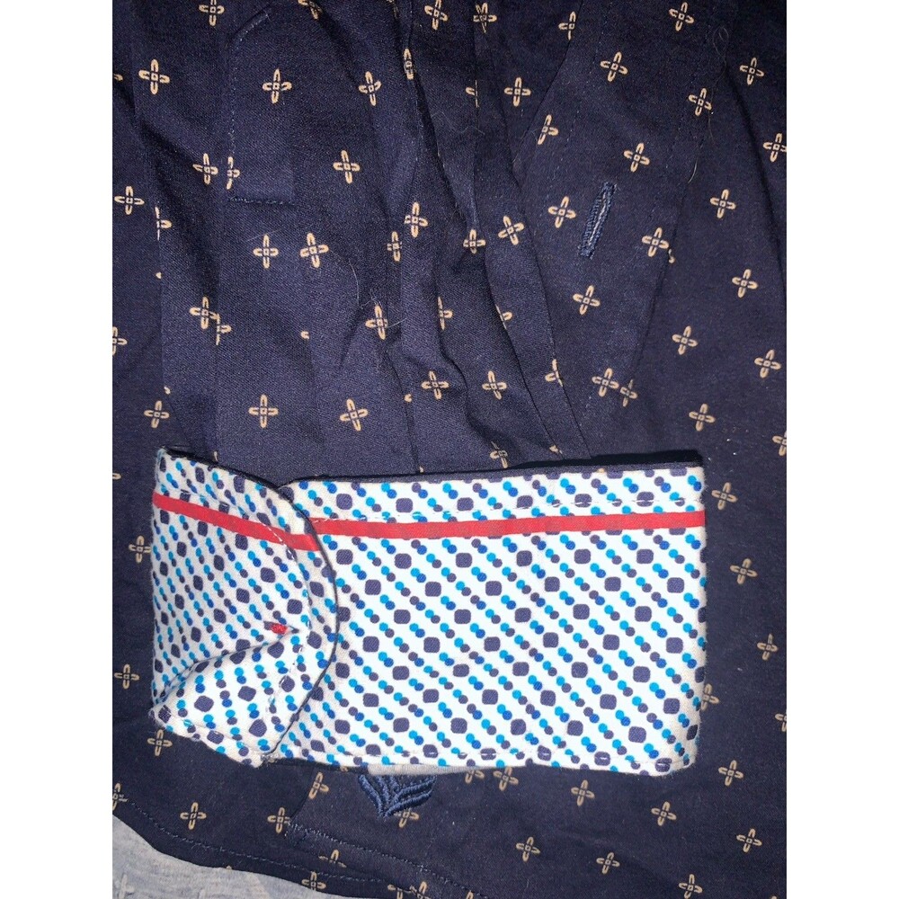 Butter Cloth Shirt Mens L Blue Long Sleeve Button Up Casual Flip Cuff - Picture 5 of 9